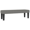 vidaXL Bench Dark Gray Polyester, Plywood, Foam 39.4x11.8x11.8 in Bench
