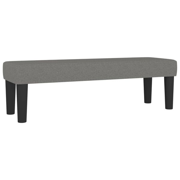 vidaXL Bench Dark Gray Polyester, Plywood, Foam 39.4x11.8x11.8 in Bench
