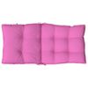 vidaXL Lowback Chair Cushion Set of 4 Pink Oxford fabric 39.4 x 19.7 in