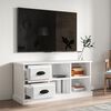 vidaXL TV Cabinet High gloss white Engineered wood 40.2 x 14.0 x 18.7 in