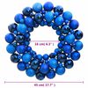 vidaXL Christmas Wreath Blue Polystyrene 17.7 in diameter