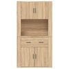 vidaXL Highboard Sonoma oak Engineered wood Large Highboard