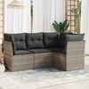 vidaXL Garden Sofa Set Light Grey, Dark Grey