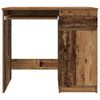 vidaXL Desk Old wood Engineered wood Medium Desk Rectangular Modern
