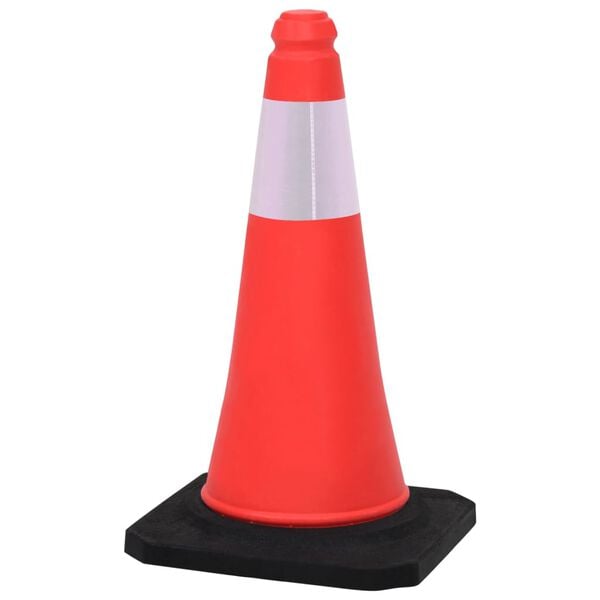 vidaXL Reflective Traffic Cones with Heavy Bases 10 pcs 19.7 "