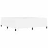 vidaXL Bed Frame with Mattress White 70.87 x 78.74 in Fabric