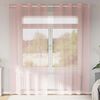 vidaXL Voile Curtains with Grommets 2 pcs Pink 55.1x88.6"