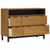vidaXL Drawer Cabinet Oak Solid pine wood, Plastic Medium Drawer Cabinet
