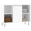 vidaXL Bathroom Cabinet High gloss white Engineered wood, iron Medium
