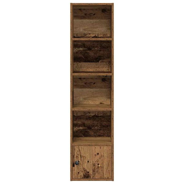 vidaXL Bookcase Old wood Engineered wood Medium Bookcase Rectangular