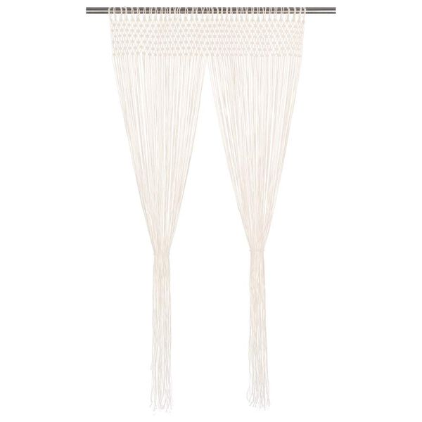vidaXL Macrame Curtain 55.1x94.5" Cotton