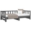 vidaXL Day Bed Grey Solid pinewood 2x Pull-Out Day Bed Rectangular