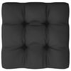 vidaXL Wooden Corner Sofa Black, Anthracite