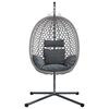 vidaXL Hanging Egg Chair Manual Anthracite and Gray 104 x 100 x 191 cm