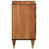 vidaXL Bedside Cabinet Honey Brown Solid Mango Wood, Engineered Wood, Iron