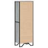 vidaXL Bookcase Grey Sonoma Engineered wood, Metal Slim Bookcase
