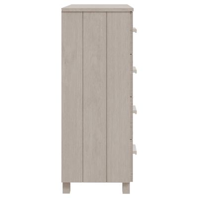 vidaXL Sideboard HAMAR White 31.1"x15.7"x40.7" Solid Wood Pine