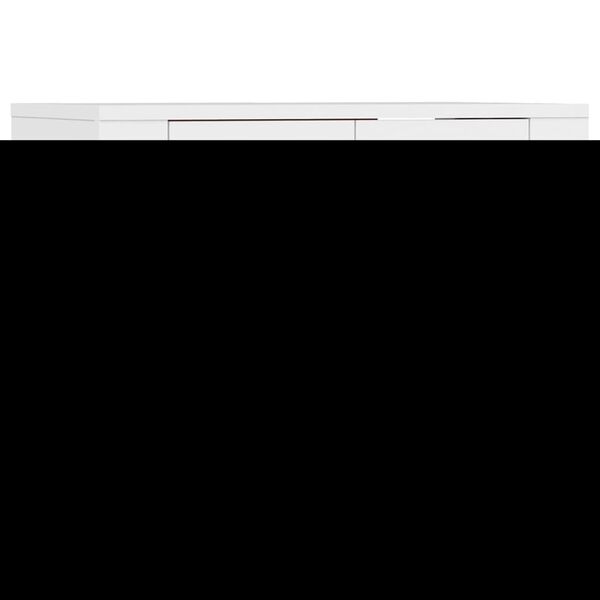 vidaXL Wall-mounted TV Cabinet Set of 2 White Engineered wood