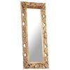 vidaXL Mirror Brown Solid Mango Wood 43.3 x 19.7 in Decorative Inlays