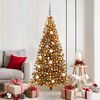 vidaXL Christmas Tree with 300 LEDs with Stand Gold 70.9" PET