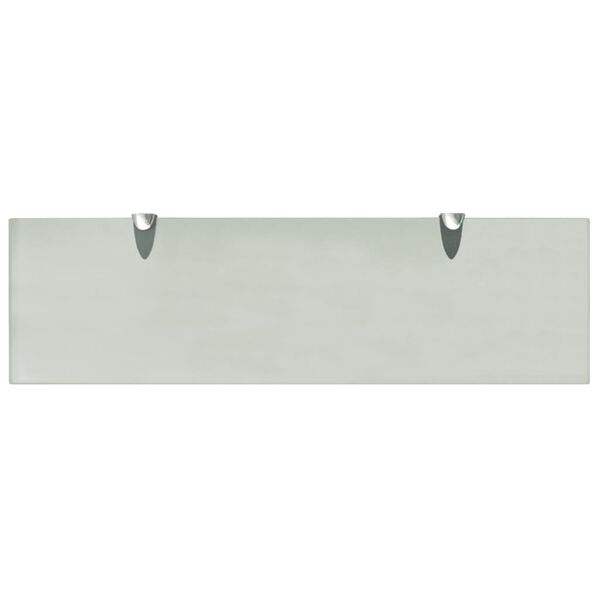 vidaXL Floating Shelf Frosted Tempered safety glass Wall mounting