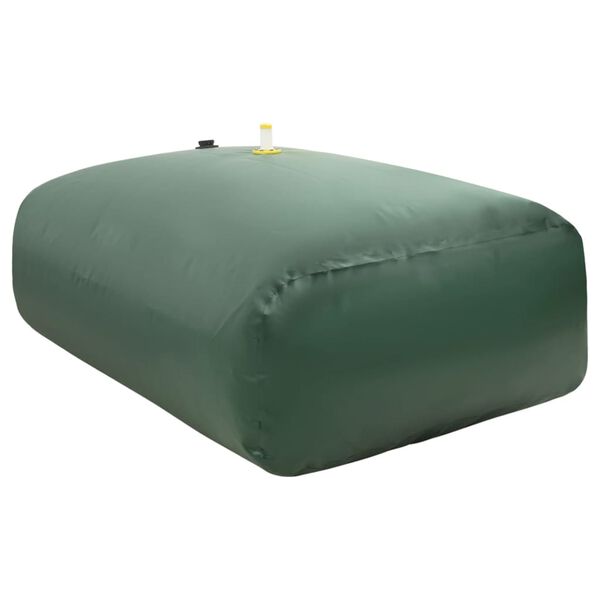 vidaXL Water Tank Green PVC 554 Gal Foldable Water Tank Rectangular