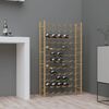 vidaXL Wine Rack for 72 Bottles Gold Metal