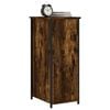 vidaXL Bedside Cabinet Smoked oak Engineered wood, Iron