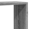 vidaXL Wall Shelf Grey Sonoma 50.8x7.1x16.5" Engineered Wood