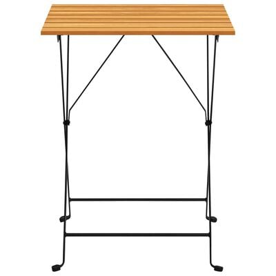 vidaXL Bistro Table 21.7"x21.3"x28" Solid Acacia Wood