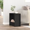 vidaXL Side Table Black Oak 19.69 x 10.24 x 19.69 in Engineered Wood