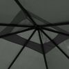 vidaXL Gazebo Anthracite Fabric 5.3 oz/yd² 9.8ft x 9.8ft x 8.5ft