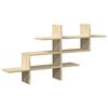 vidaXL Wall Shelf Sonoma Oak Engineered Wood 49.0 in x 7.1 in x 23.8 in