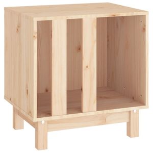 vidaXL Dog House Natural Solid pine wood 19.7x15.7x20.5 in Simplistic