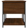 vidaXL Storage Bench Brown oak Engineered wood, metal