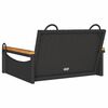 vidaXL Patio Swing Bench Black
