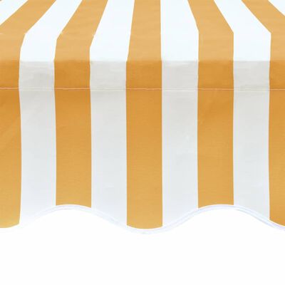 Awning Top Canvas Sunflower Yellow & White 13'x9' 10" (Frame Not Included)