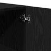 vidaXL Wall Cabinet Black Oak 23.62 x 12.40 x 23.62 in Engineered Wood