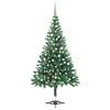 vidaXL Artificial Pre-lit Christmas Tree with Ball Set 47.2" 230 Branches