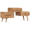 vidaXL TV Stand Honey Solid acacia wood Medium TV Stand Rectangular
