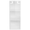 vidaXL Wall Cabinet High Gloss White Engineered Wood Medium Wall Cabinet