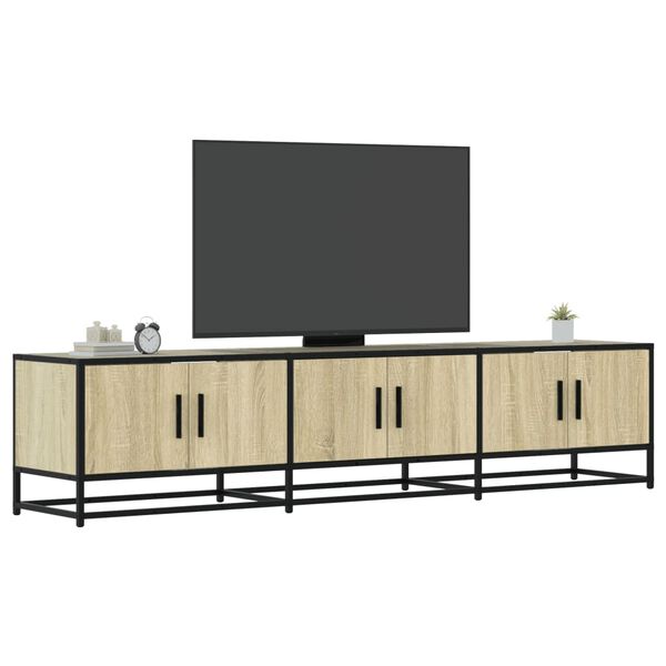 vidaXL TV Cabinet Sonoma oak Engineered wood, metal Large TV Cabinet