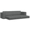 vidaXL Sofa Bed Dark Grey 96.46 x 30.71 x 30.31 in Fabric