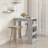 vidaXL Bar Table Concrete Grey Engineered wood Small Bar Table