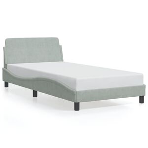 vidaXL Bed Frame Light grey