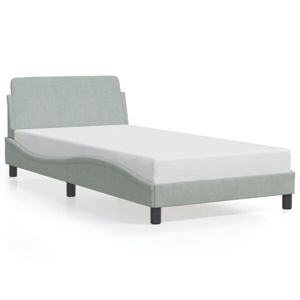 vidaXL Bed Frame Light grey