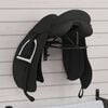 vidaXL Saddle Rack Black Powder-coated iron Compact Portable