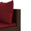 vidaXL Patio Lounge Set Brown, Cinnamon red
