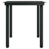 vidaXL Garden Dining Set Black Powder-coated steel, plastic, glass