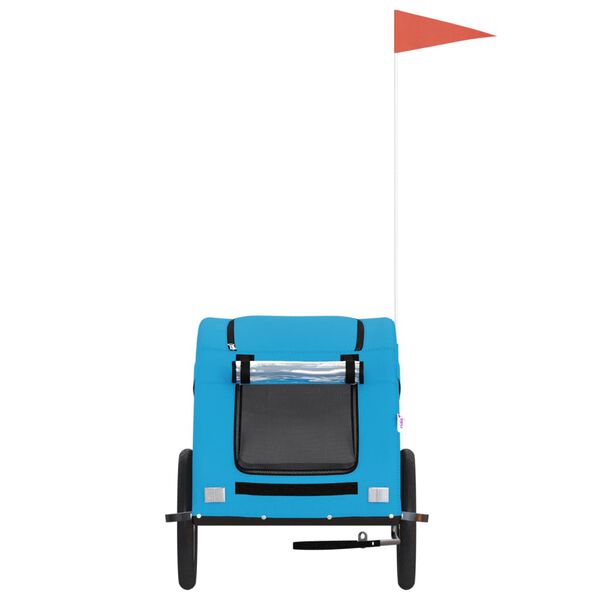 vidaXL Pet Bike Trailer Collapsible Pet Trailer Rectangular Industrial